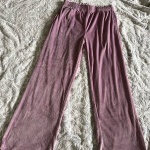 light purple wide leg pj pants
